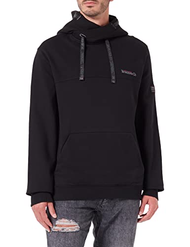 Timezone Herren Hi-Tech Hoody Kapuzenpullover, Caviar Black, L von Timezone