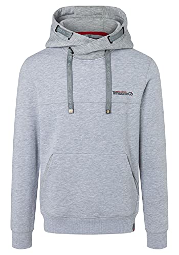 Timezone Herren Hi-Tech Hoody Kapuzenpullover, Ice gey Melange, L von Timezone