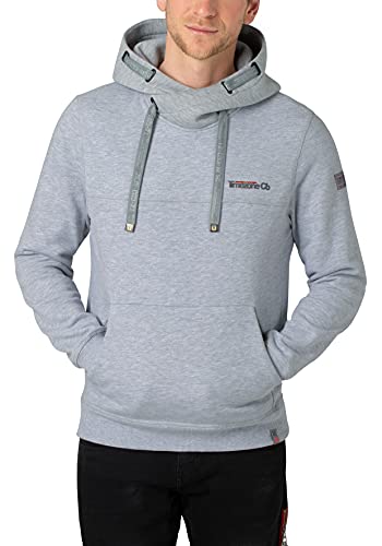 Timezone Herren Hi-Tech Hoody Kapuzenpullover, Ice gey Melange, L von Timezone