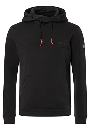 Timezone Herren Hi-Tech Hoody Kapuzenpullover, Jet Black, L von Timezone