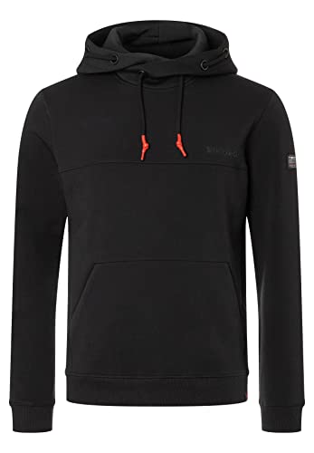 Timezone Herren Hi-Tech Hoody Kapuzenpullover, Jet Black, XL von Timezone