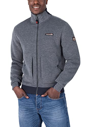 Timezone Herren Hi-Tech Jacket Sweatshirt, total Eclipse Melange, L Timezone Herren Hi-Tech Jacket Sweatshirt, total Eclipse Melange, L von Timezone