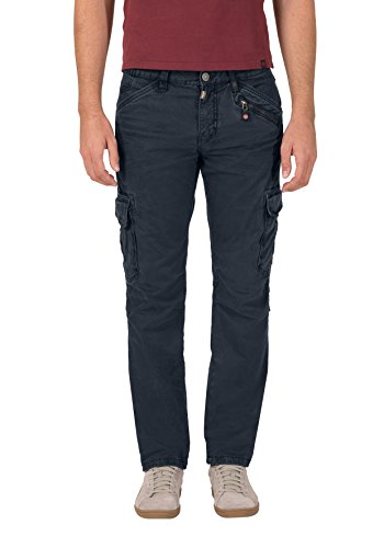 Timezone Herren Regular Ben Cargo Hose, Blau (Dark Night Blue 3115), 29W / 32L EU von Timezone