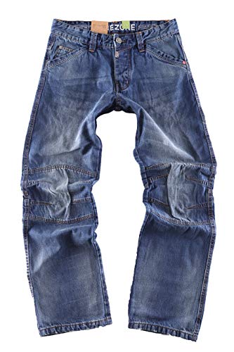 Timezone Herren Jeans Hose Comfort Cesare TZ 3775 Blue Surface Wash W32/L34 von Timezone