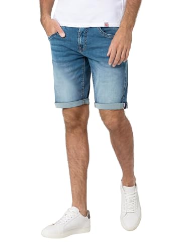Timezone Herren Jeans Shorts Slim SCOTTYTZ - Slim Fit - Blau W29-W40 Stretch, Größe:W 38, Farbe:Classic Blue Wash 3833 von Timezone