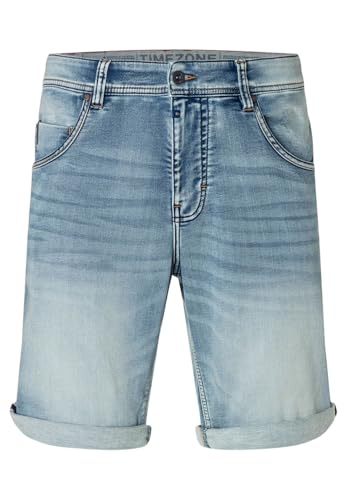 Timezone Herren Jeans Shorts Regular JACKYTZ Short Mid Waist Regular Fit Blau, Größe:W 30, Farbe:3058-3676 Clear Light Blue Wash von Timezone