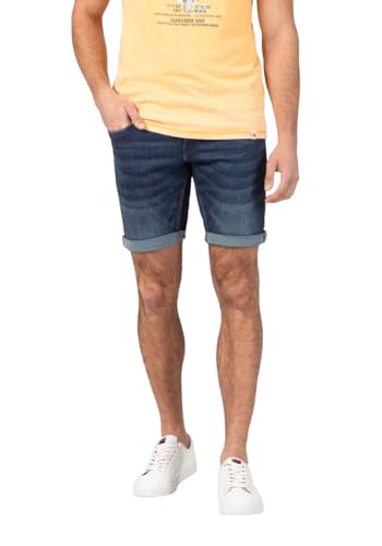 Timezone Herren Jeans Shorts Slim SCOTTYTZ Short - Mid Waist - Slim Fit W29-W40, Größe:W 34, Farbe:3444-30049 Rough Navy Wash von Timezone