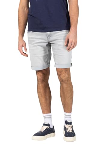 Timezone Herren Jeans Shorts Slim SCOTTYTZ Short - Mid Waist - Slim Fit W29-W40, Größe:W 40, Farbe:3307-2085 Light Grey Wash von Timezone