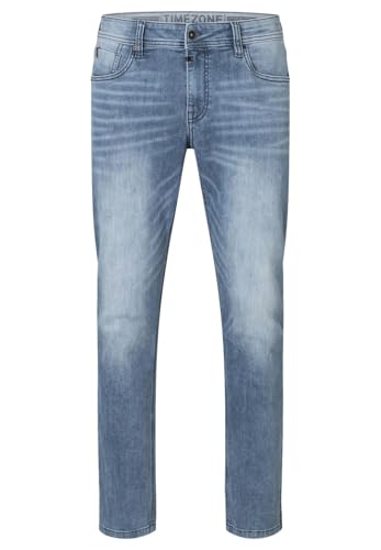 Timezone Herren Jeans Slim EDUARDOTZ Mid Waist - Slim Fit - Blau Grau, Größe:31W / 30L, Farbe:3791-3471 Blue Grey Wash von Timezone