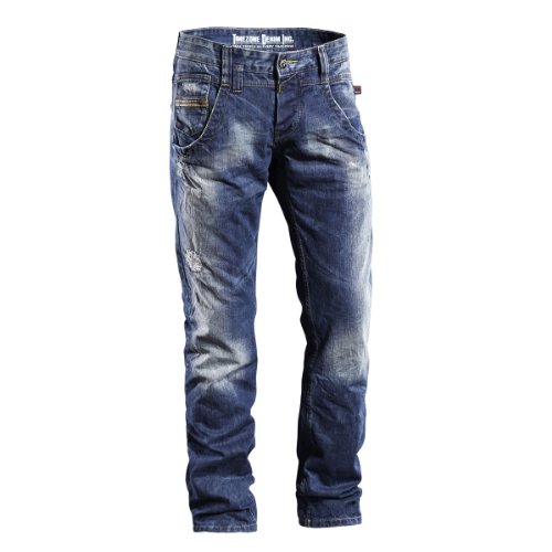 Timezone Herren Jeanshose/ Lang 26-5293 New Lewin, Gr. 31/34, Blau (3428 used blue wash) von Timezone