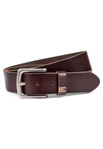 Timezone Herren Ledergürtel T-LEATHER BELT 40mm Gürtelbreite Jeansgürtel, Größe:110cm, Farbe:2919-1614 Brown von Timezone