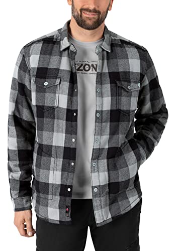 Timezone Herren Overshirt, Black Check, M von Timezone