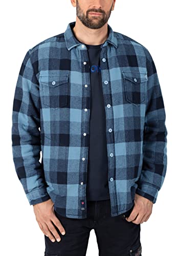 Timezone Herren Overshirt, Blue Check, L von Timezone