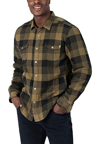 Timezone Herren Overshirt, deep Olive Check, XXL von Timezone