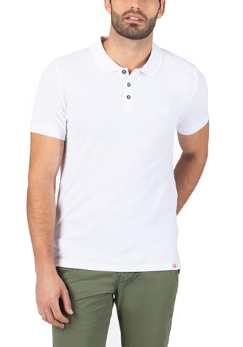 Timezone Herren Poloshirt Garment DYE Poloshirt - Regular Fit S M L XL XXL 3XL, Größe:XXL, Farbe:6018-0100 Pure White von Timezone