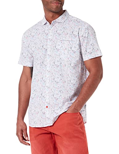 Timezone Herren Printed Shortsleeve Shirt Hemd, White Bikes, XXL von Timezone