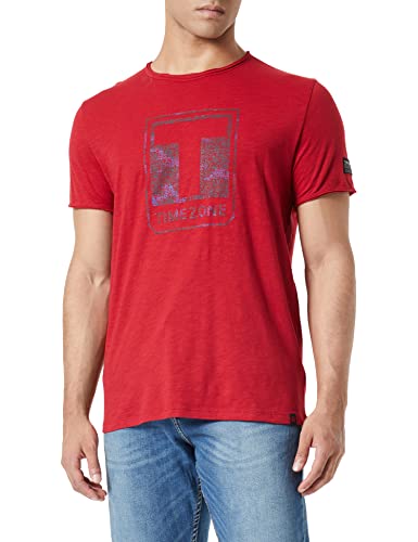 Timezone Herren QR T-Shirt, Chilli red, M von Timezone