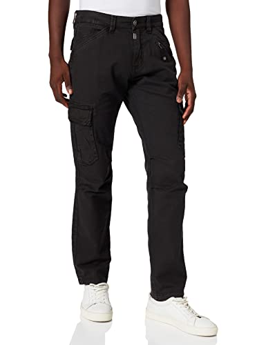 Timezone Herren Regular Bentz Freizeithose, Washed Black, 30W / 32L EU von Timezone