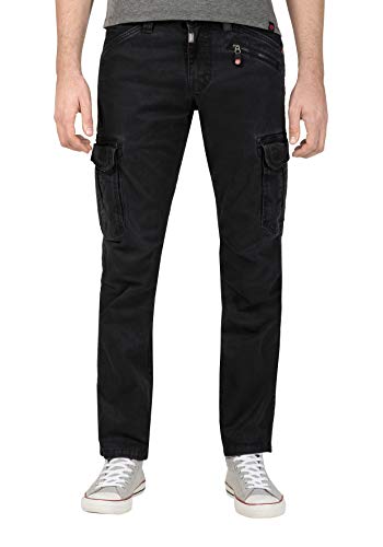 Timezone Herren Regular BenTZ Hose, Schwarz (Caviar Black 9151), 31W / 36L von Timezone