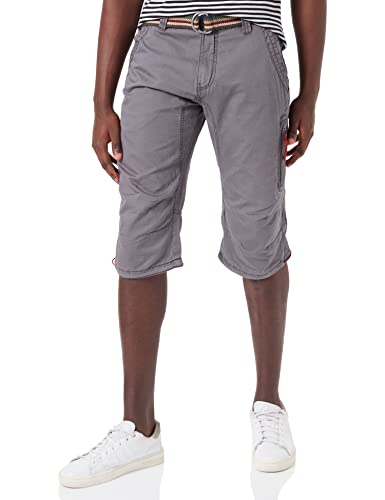 Timezone Herren Regular Connortz Shorts, Grau (Washed Anthra 8025), W33(Herstellergröße:33) von Timezone