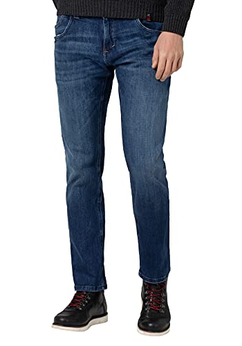 Timezone Herren Regular Eliaztz Freizeithose, True Blue Wash, 30W 32L EU von Timezone