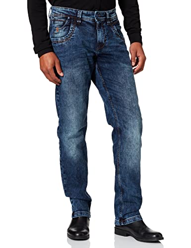 Timezone Herren Regular Eliaztz Freizeithose, Used Royal Wash, 40W 34L EU von Timezone