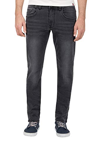 Timezone Herren Regular GerritTZ Slim Jeans, Grau (Anthra Shadow wash 8650), 30W / 32L von Timezone