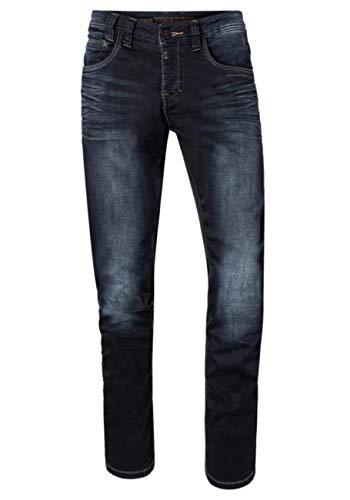 Timezone Herren Regular GerritTZ Straight Jeans, Blau (Indigo Rough Wash 3200), W36/L32 von Timezone