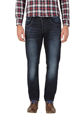 Timezone Herren Regular GerritTZ Straight Jeans, Blau (Indigo Rough Wash 3200), W38/L34 von Timezone