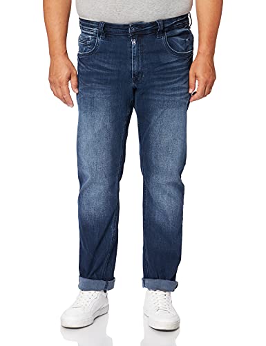 Timezone Herren Regular Gerrittz Jeans, Light Royal Wash, 32W / 32L EU von Timezone