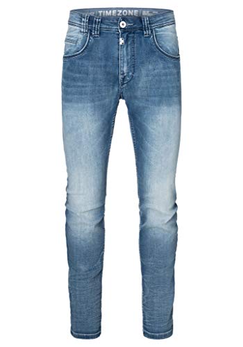 Timezone Herren Regular Gerrittz Slim Jeans, Blau (Antique Blue wash 3636), 34W / 34L von Timezone