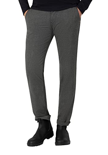 Timezone Herren Regular LuiTZ Freizeithose, Grey Check, 30/32 von Timezone