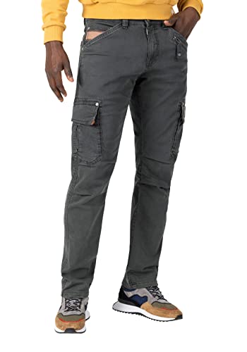Timezone Herren Regular RogerTZ Freizeithose, Washed Olive, 30/32 von Timezone