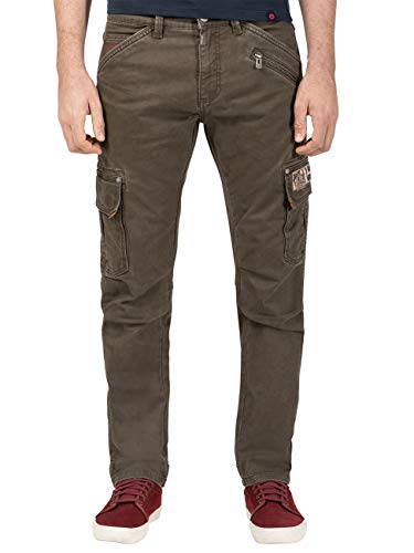 Timezone Herren Regular RogerTZ Hose, Sludge Green (4078), 32W / 34L von Timezone