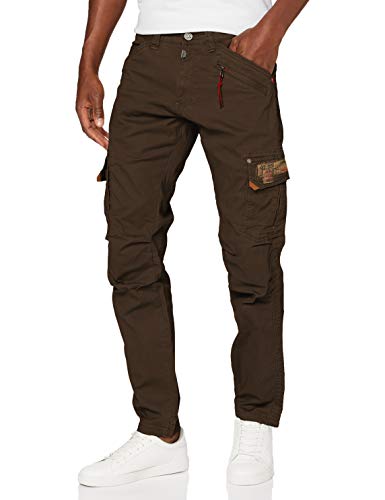 Timezone Herren Regular Rogertz Hose, Braun (Washed Brown 6051), 38W / 34L von Timezone