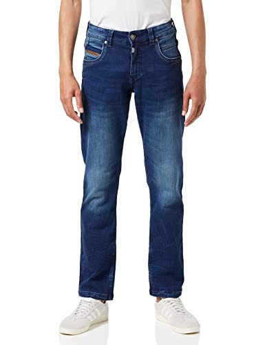 Timezone Herren Regular RyanTZ Straight Jeans, Blau (Industry Blue Wash 3346), 31W / 32L von Timezone