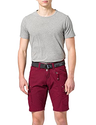 Timezone Herren Regular RykerTZ Shorts, Lipstick red, 28 von Timezone