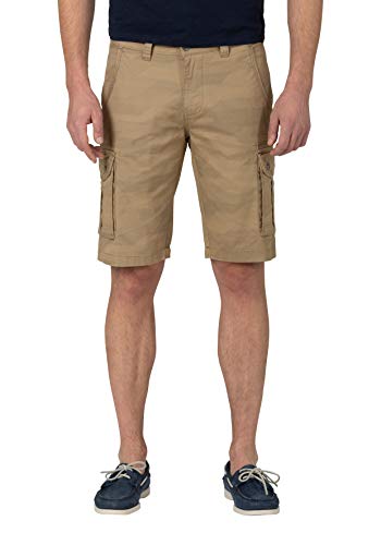 Timezone Herren Regular RykerTZ Shorts, beige tech camo, 31 von Timezone