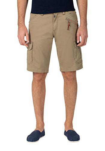 Timezone Herren Regular Rykertz Shorts, Grün (Safari Khaki 4084), W32(Herstellergröße:32) von Timezone