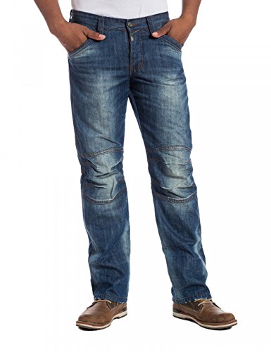 Timezone Herren Relaxed Jeans CesareTZ, Gr. W34/L32, Blau (blue surface wash 3775) von Timezone