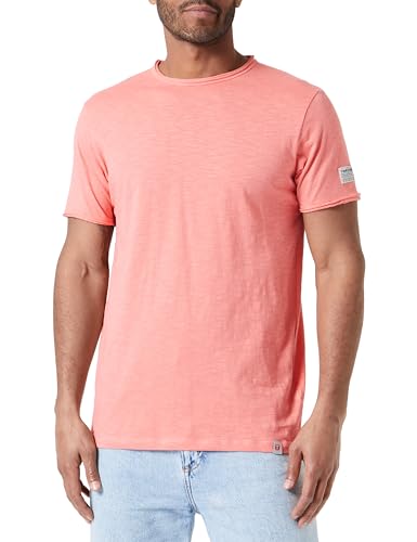 Timezone Herren Ripped Basic T-Shirt, Rot, XXL EU von Timezone