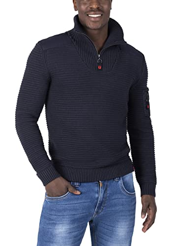Timezone Herren Seamans Troyer Pullover, total Eclipse Melange, XXL von Timezone