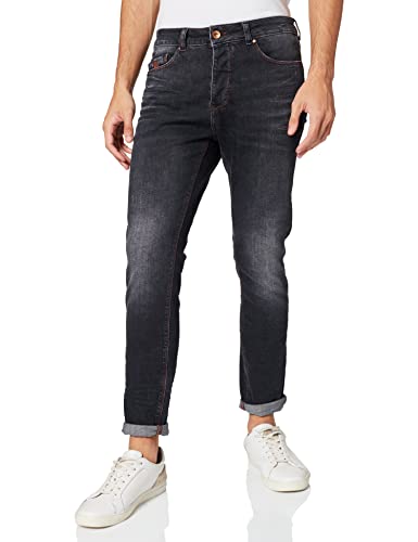Timezone Herren Slim Dwyanetz Freizeithose, Graphite Black Wash, 34W 32L EU von Timezone
