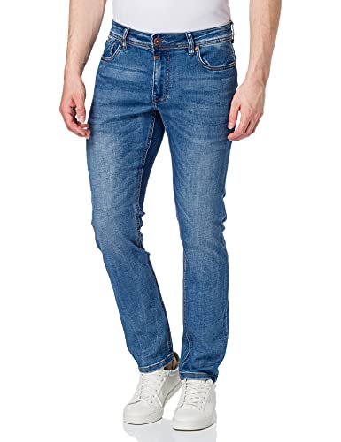 Timezone Herren Slim EduardoTZ, Jeans Blue wash, 34/34 von Timezone