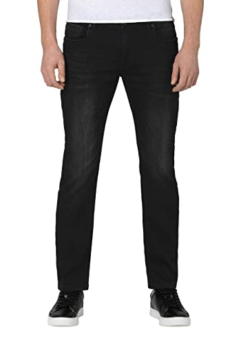 Timezone Herren Slim EduardoTZ Jeans, Black Black wash, 31/34 von Timezone