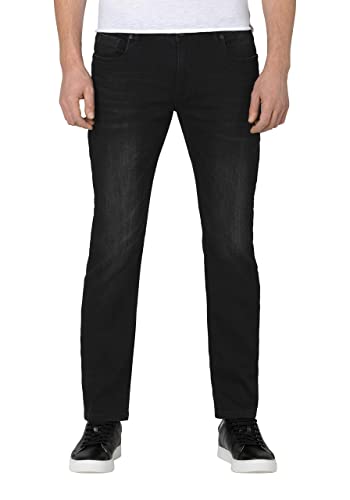 Timezone Herren Slim EduardoTZ Jeans, Black Black wash, 32/30 von Timezone