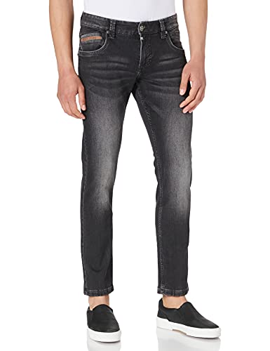 Timezone Herren Slim EdwardTZ Jeans, Black Scrub wash, 29/32 von Timezone