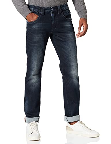 Timezone Herren Slim Edwardtz Freizeithose, Ink Blue Wash, 38W 34L EU von Timezone