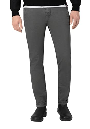 Timezone Herren Slim JannoTZ Freizeithose, Charcoal Grey minimal, 38/34 von Timezone