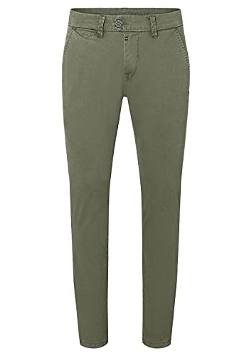 Timezone Herren Slim JannoTZ Freizeithose, Dusty Olive, 30 von Timezone